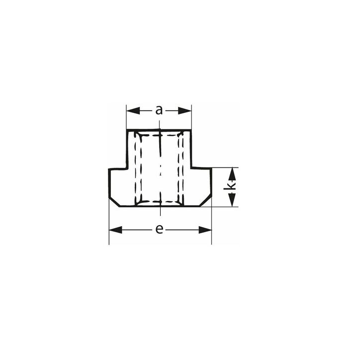 T-spårklack romb 12/M10 mm