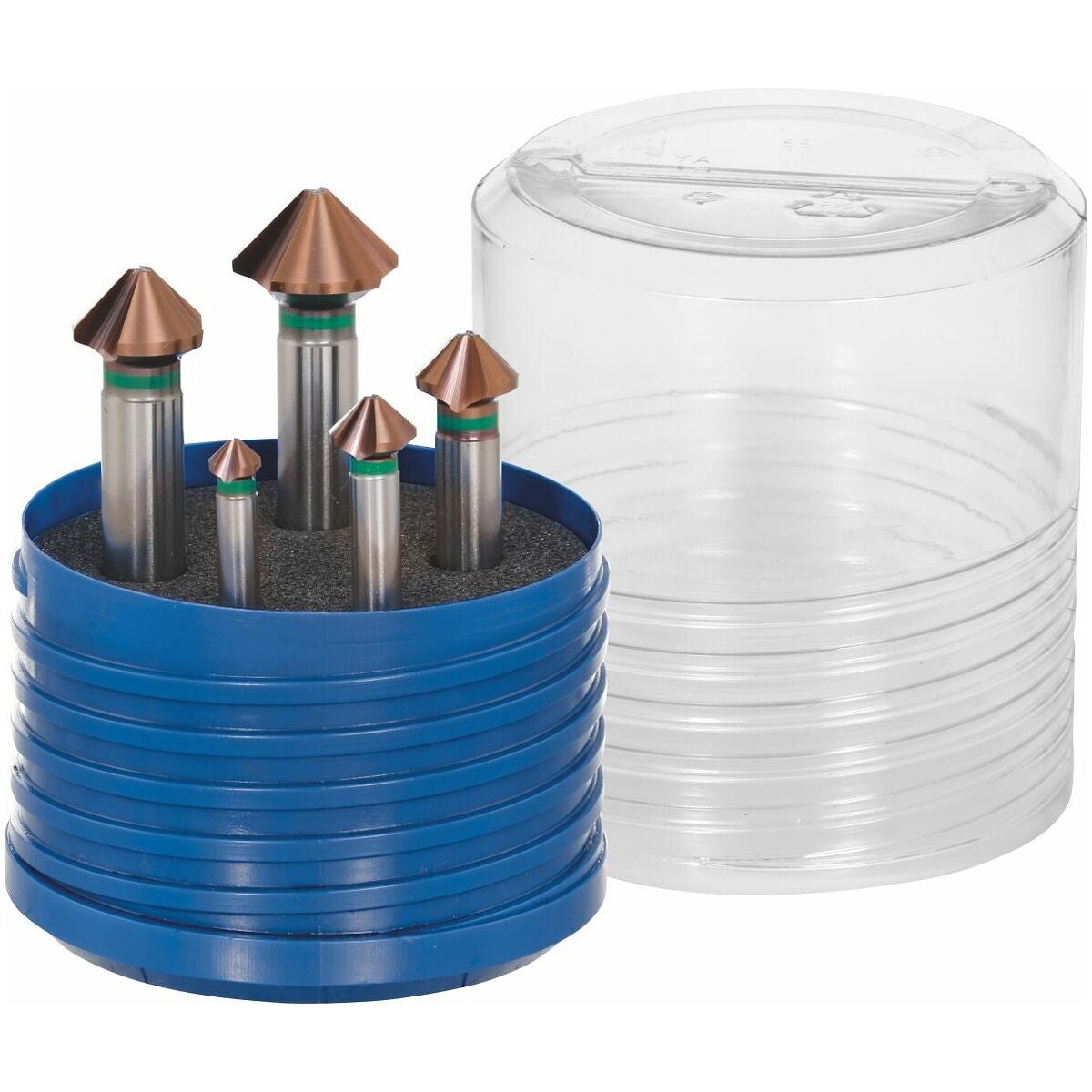 Koniska precisionsförsänkare, sats nr 150130 med box 90° TiAlN