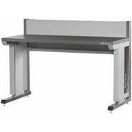 Workstation eLevel+ med mörkgrå Eluplan-skiva