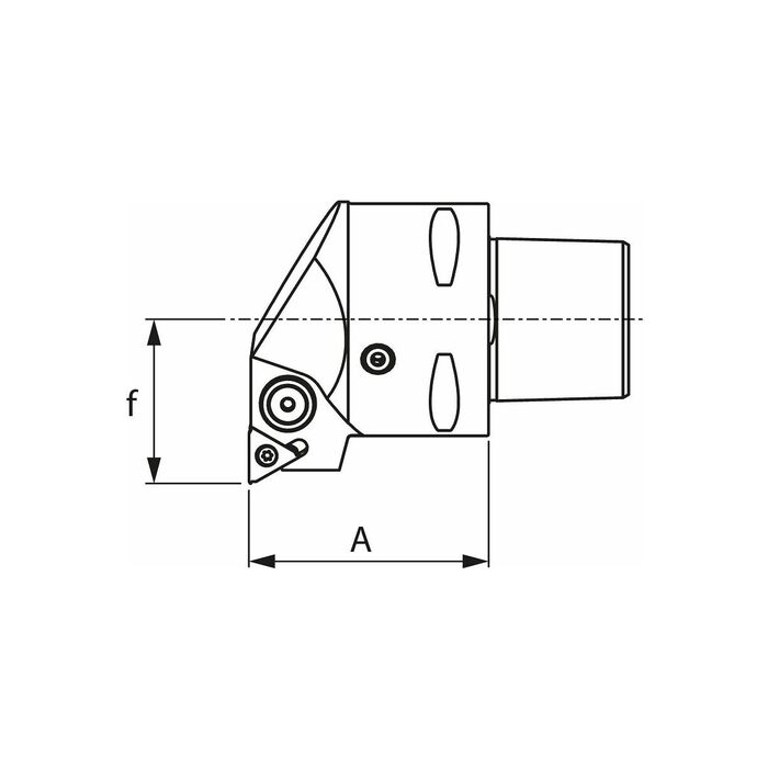 Skärhållare Höger 40/16HP mm