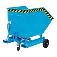 Spån-behållarvagn med perforerad plåtinsats