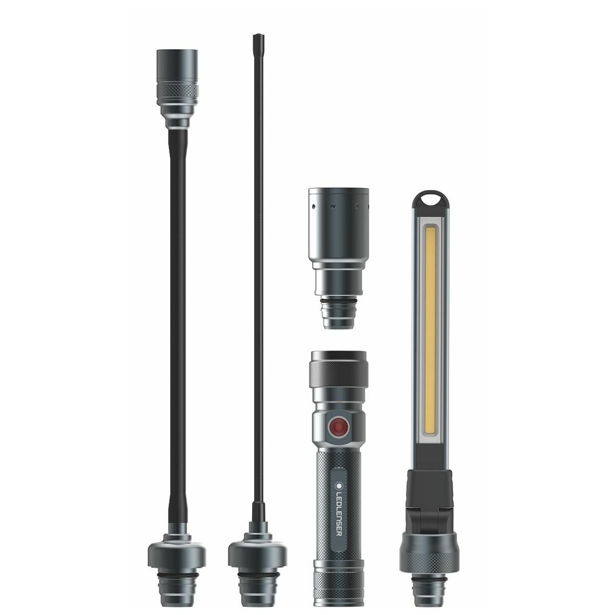 LED multifunktionslampa med utbytestillsatser