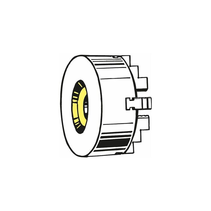 Fyrbacks svarvchuck, stål, kort konisk fläns 200/5 mm