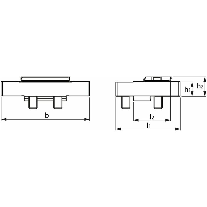 Adapterplatta för XTRIC-överback Mobil 125 mm