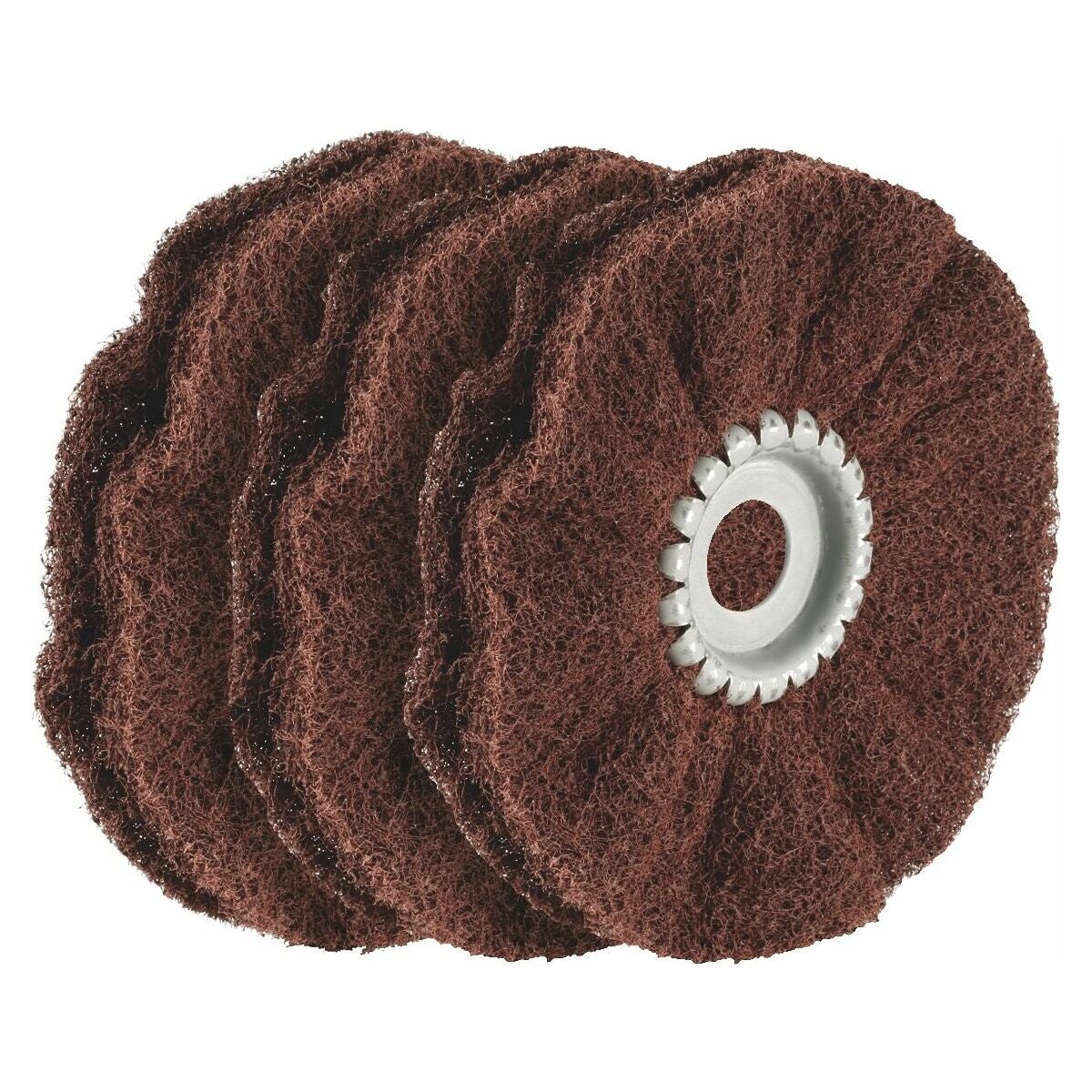 Slipnylonringar, sats med 3 delar (A), för rengöring och mattpolering grov