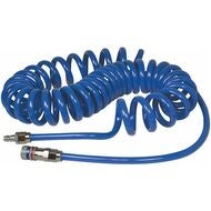 Polyuretanspiralslang 1/4 tum med säkerhetskoppling av stål eSafe ⌀ 8×12 mm 4 m