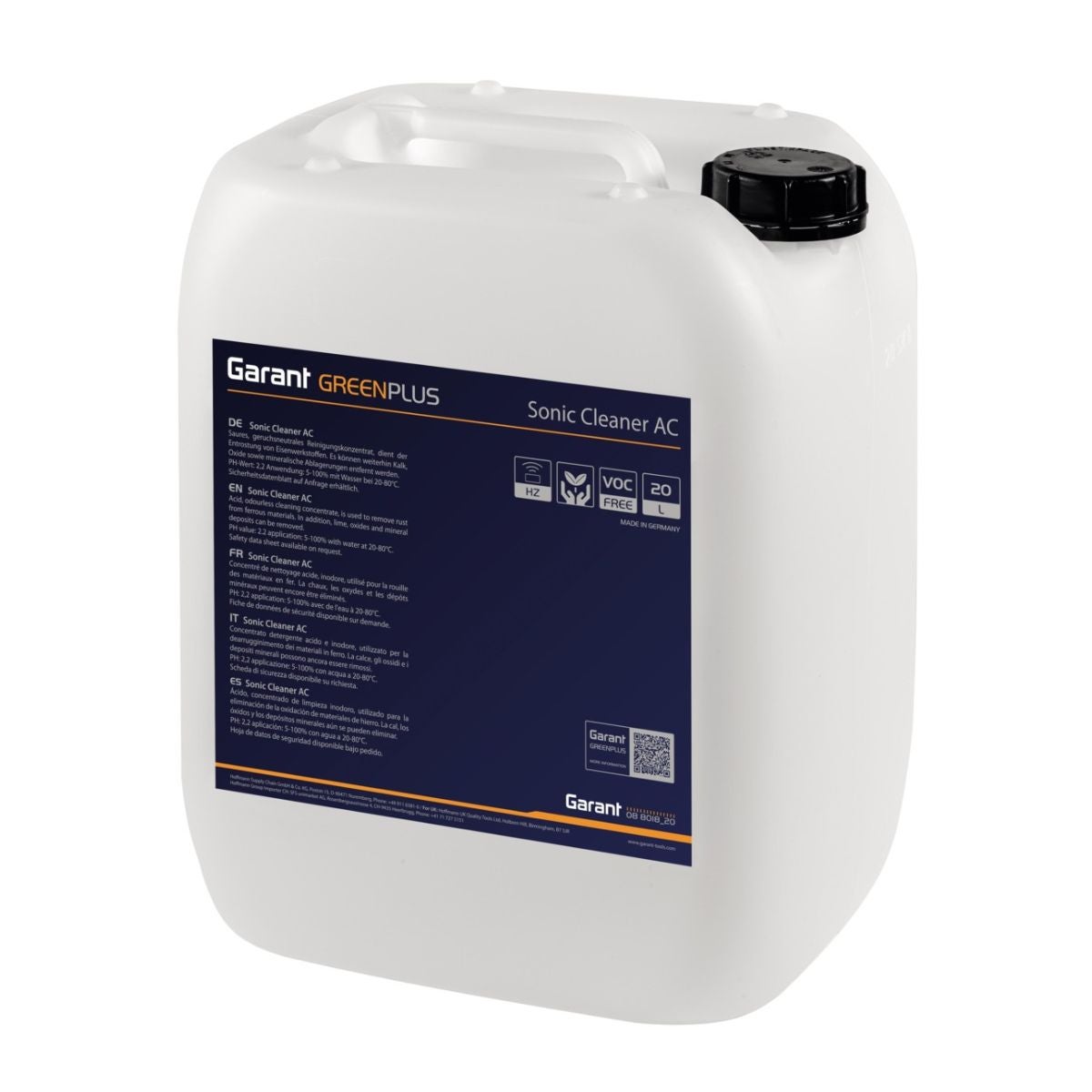 GARANT GreenPlus ultraljudstvättmedel Sonic Cleaner AC sur