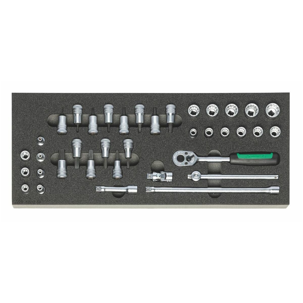 Hylsnyckelsortiment 3/8 tum 37