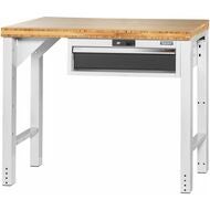 Vario arbetsbänk med hurts 24G, höjd 850 mm, Bambuskiva 20×20G