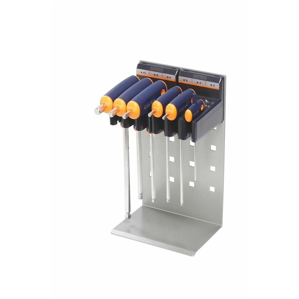 Insexnyckelsats med klotformat huvud, förkromad