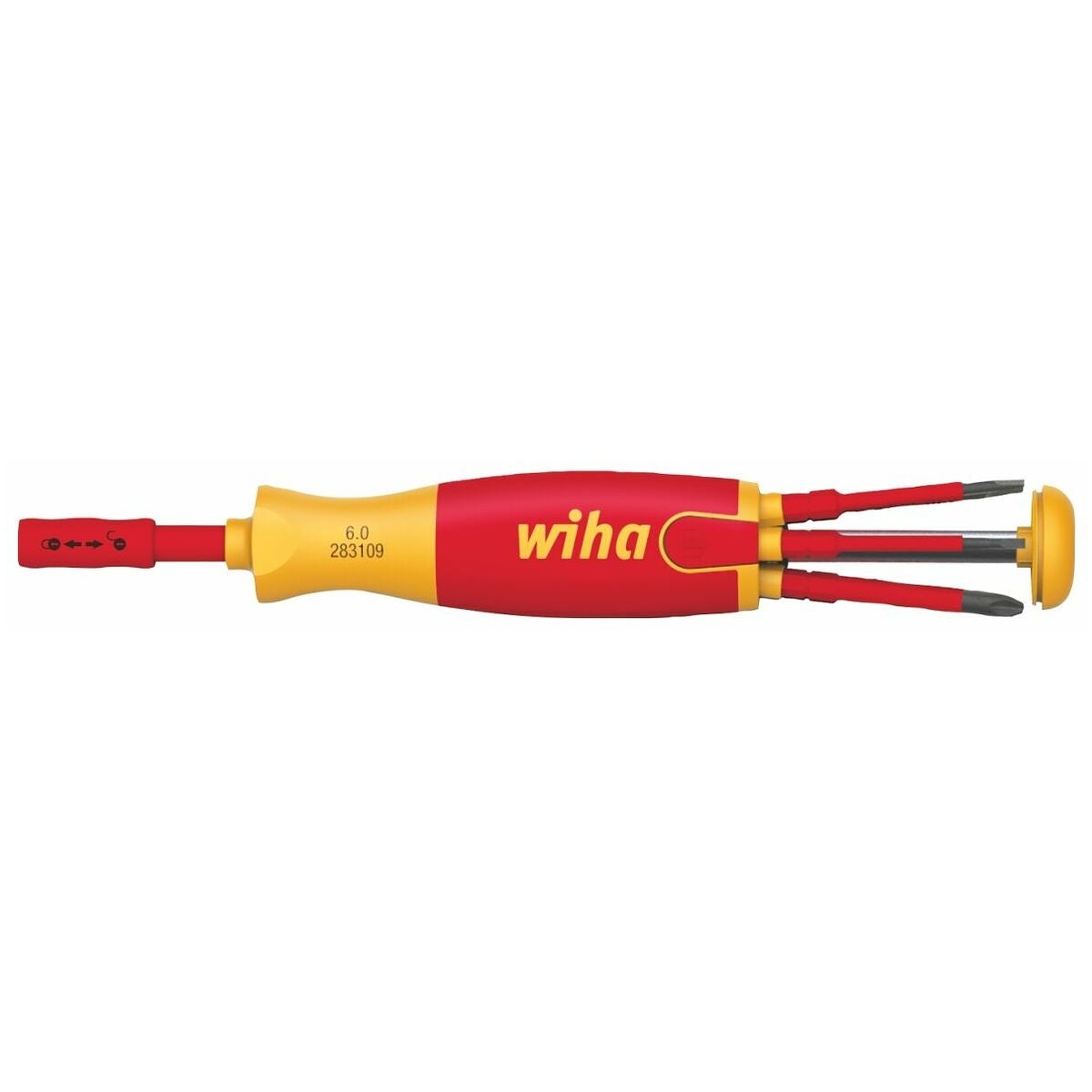 Elektrikerskruvmejslar med bitsmagasin