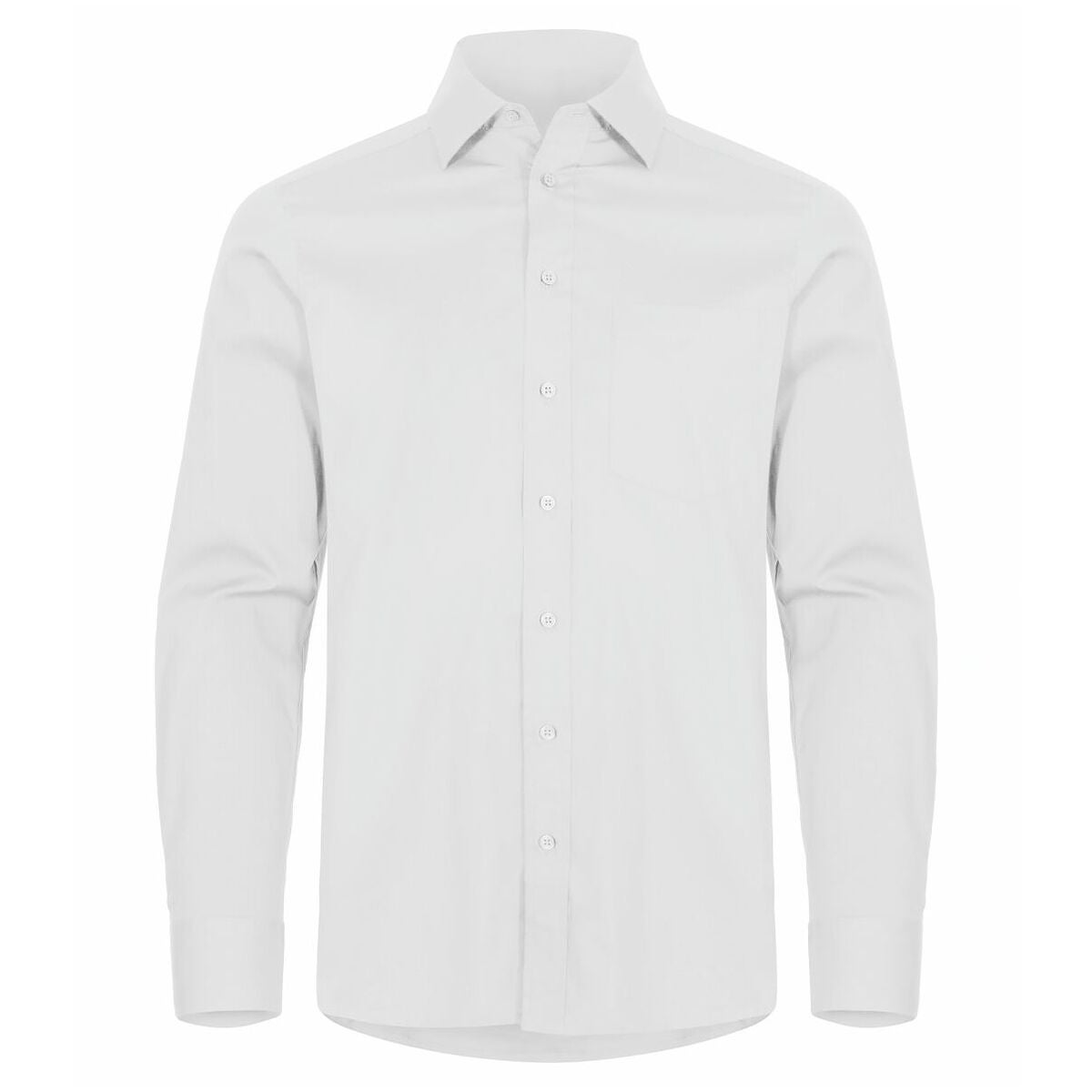 Stretch-skjorta för herrar vit