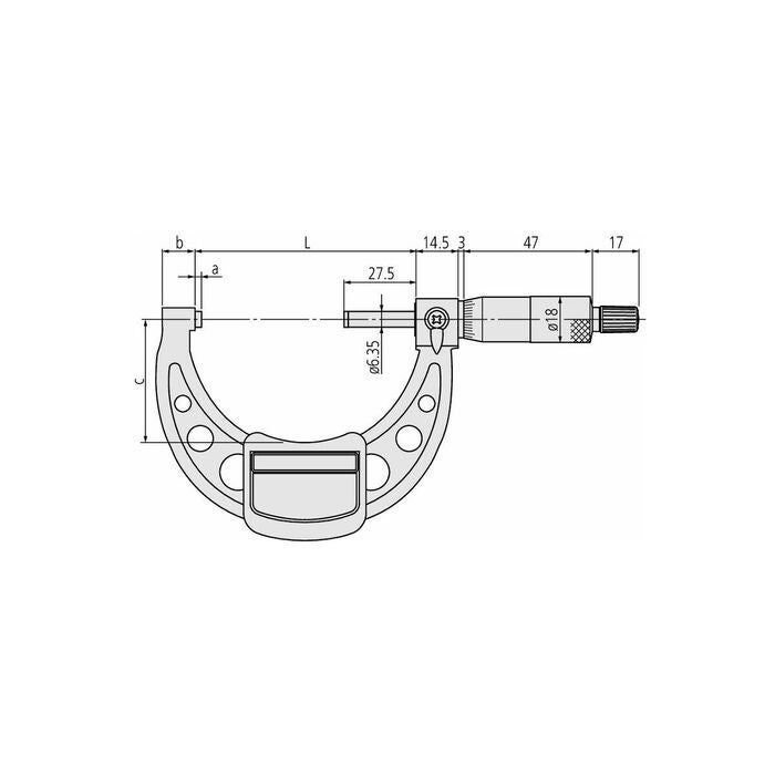 Bygelmikrometer 175-200 mm