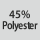 Tygsammansättning: 45% polyester