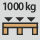 Hållare för pallar med bärförmåga: 1.000 kg