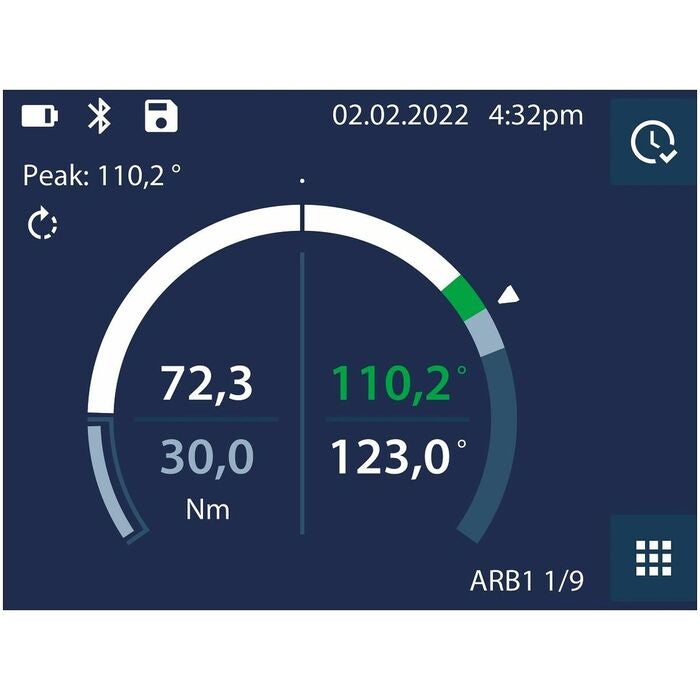 Elektronisk momentnyckel/vinkelmätare HCT 12 Nm