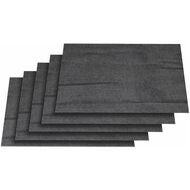 Set glidsäkra mattor för utdragslådor, Femdelad 26X20