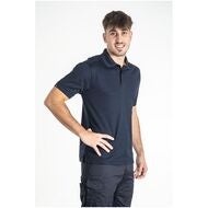 Pikétröja slim Herr marinblå