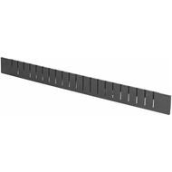 Slitsade kantlister, set 2 delar Djup 24G 75 mm