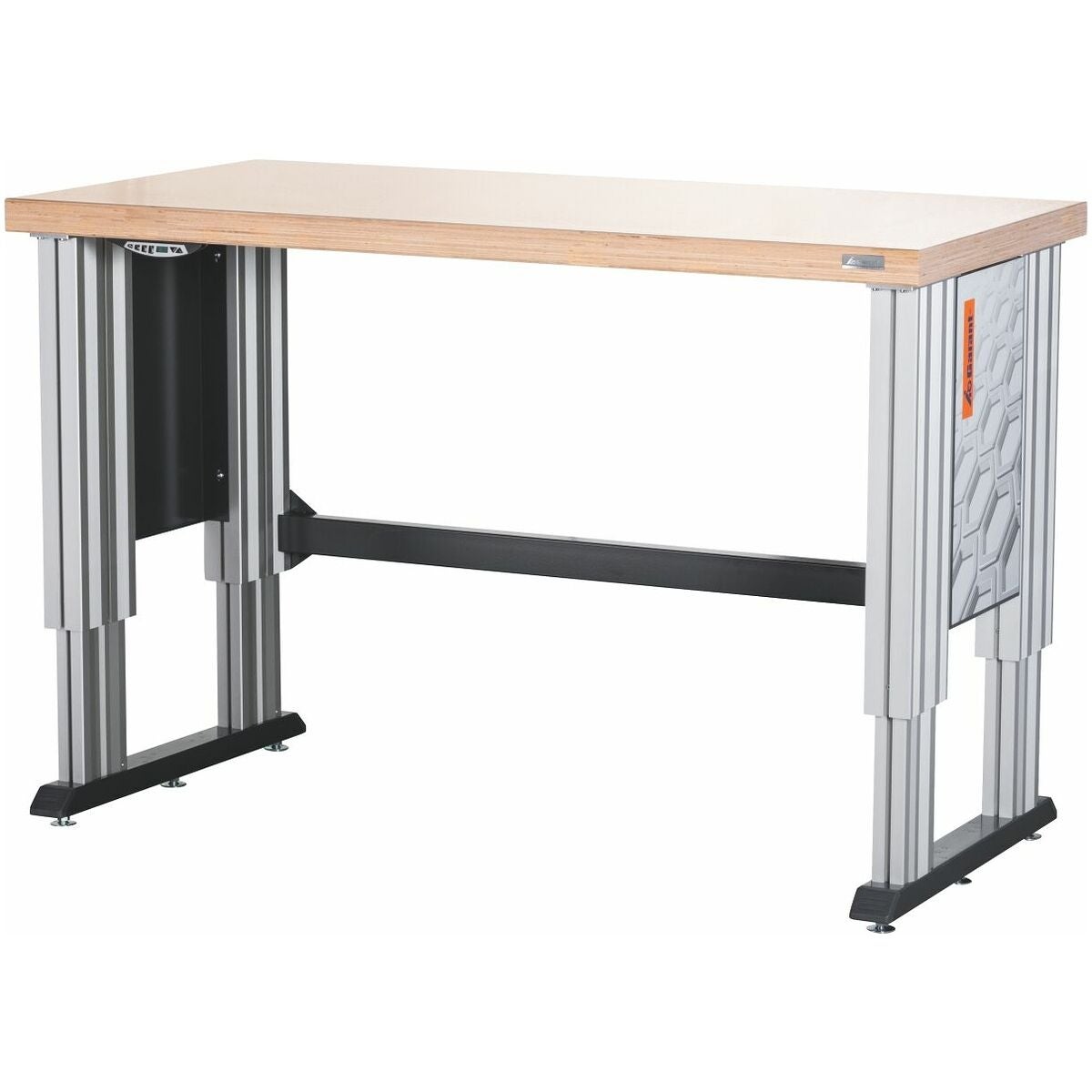 Elektriskt höjdjusterbar arbetsplats (4 lyftpelare) Bärförmåga max. 1000 kg