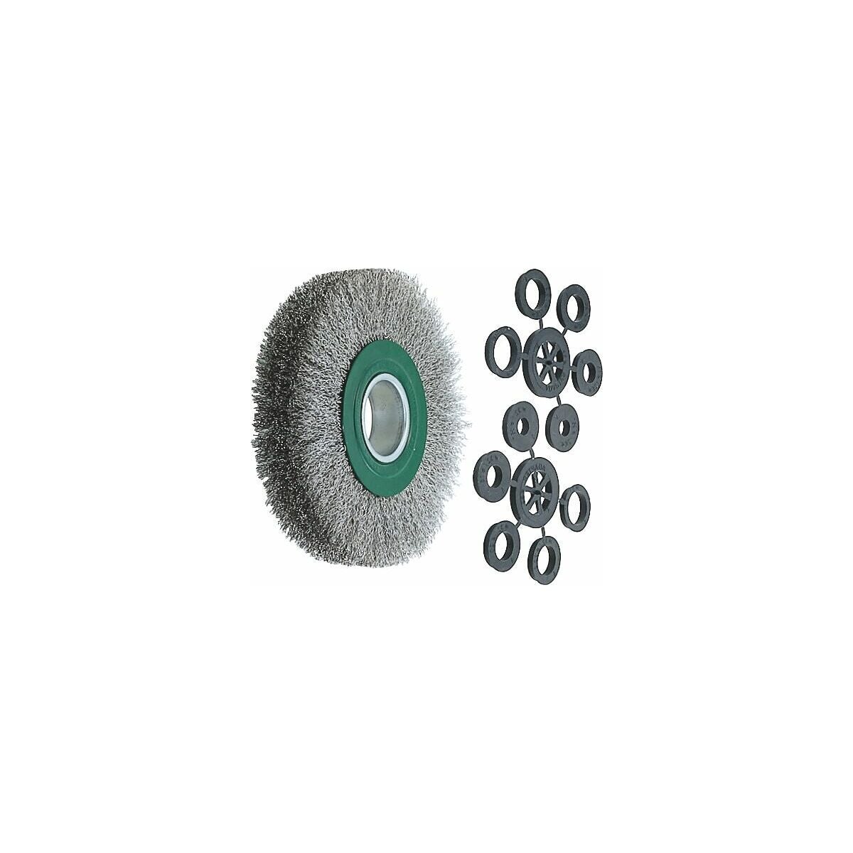 Cirkulärborste (grön) Rostfri tråd 0,30 mm