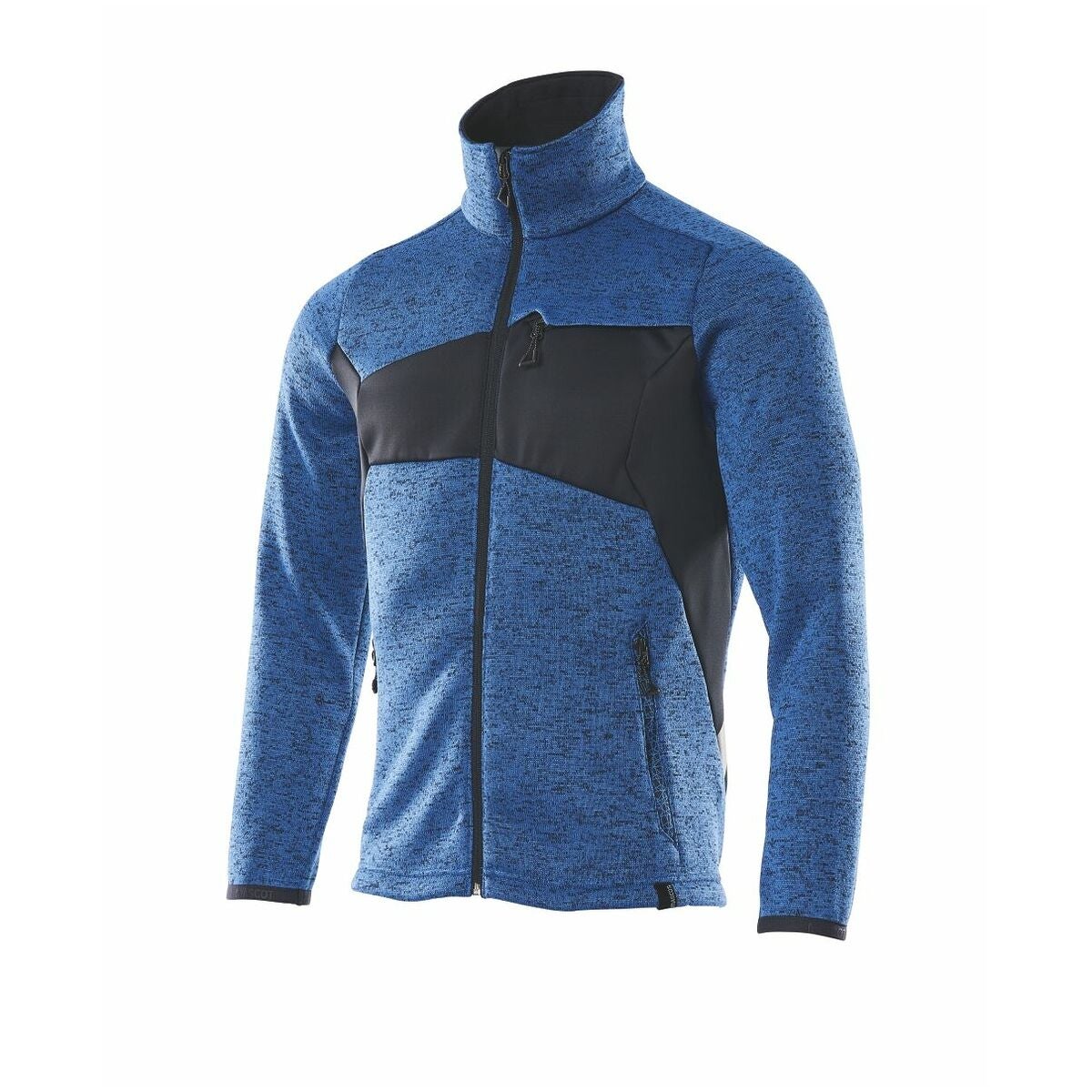 Stickad pullover ACCELERATE azurblå / svartblå