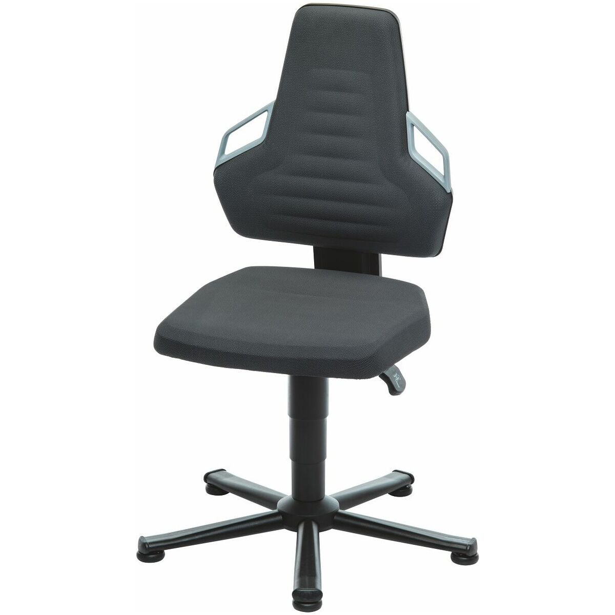 Arbetssnurrstol, Supertec, med glidknappar, låg BLACK