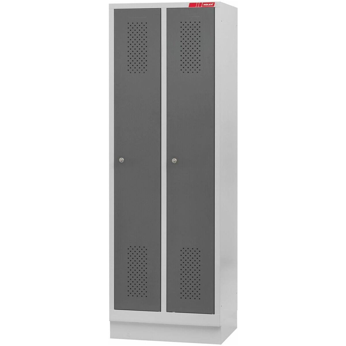 Klädskåp med sockel och DOM cylinderlås