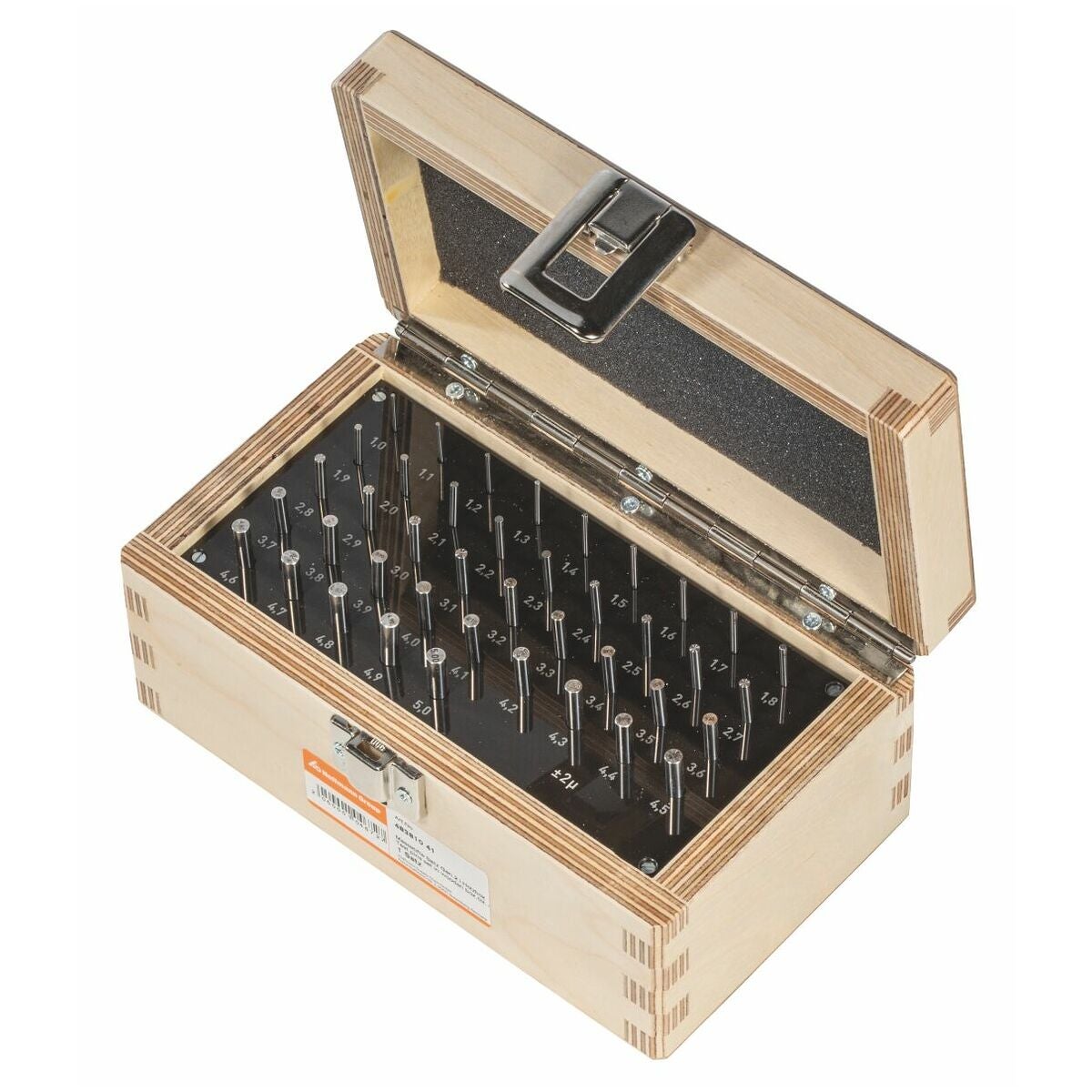 Måttpinnsats i träbox Toleransklass 2