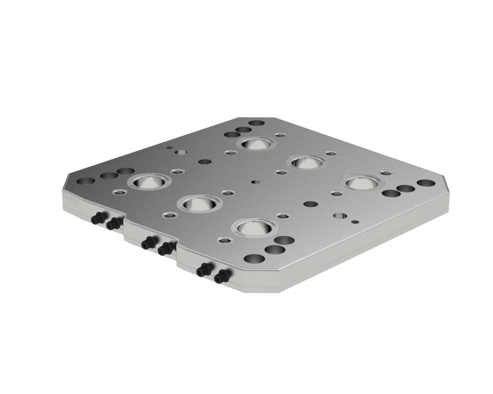 Basplatta gredoc med indexering, 6 spännpunkter 400x400mm