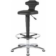 Sitt-/ståhjälp – ESD, polyuretanskumplast, med glidknappar och fotring