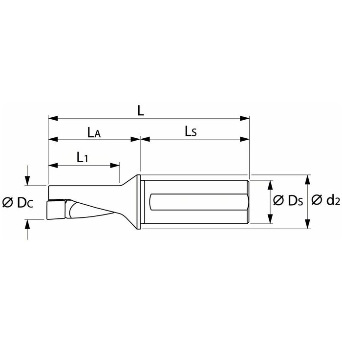 ″5-i-1″ svarv- och borrverktyg 2,25×D 20 mm