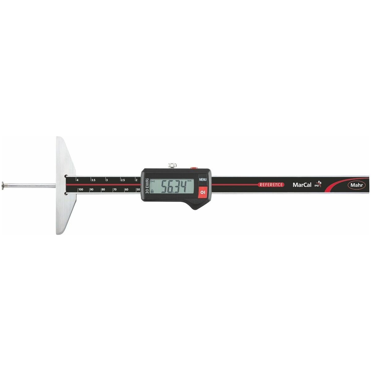 Digitalt spårdjupmått IP 67, i-wi 100 mm