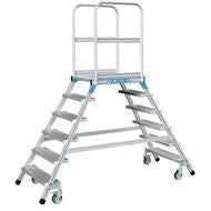 Plattformstrappa med hjul, steg på båda sidor 6
