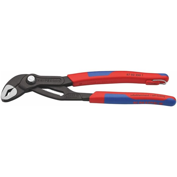 Polygriptång Cobra® keramiskt svärtad med säkringsögla 250 mm