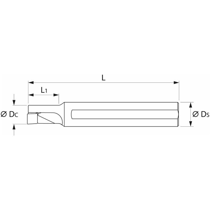 '4-i-1' svarv- och borrverktyg 1,5×D 25 mm