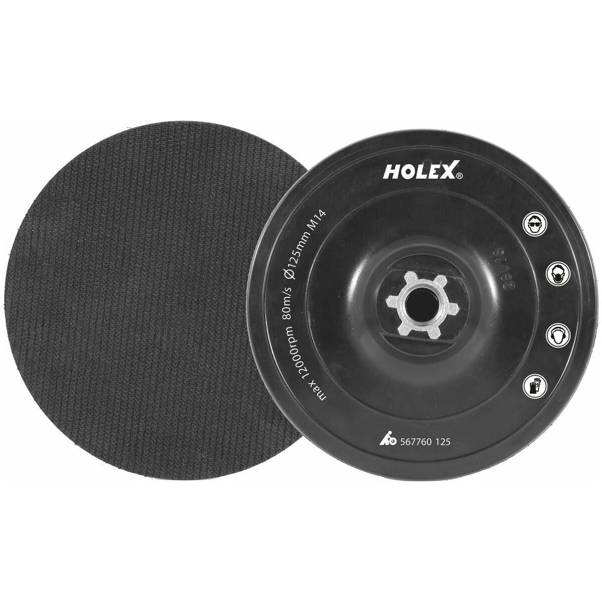 Stödtallrik med kardborre, M14