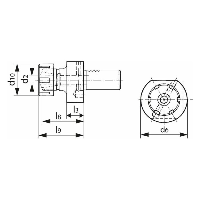 ER-hylschuckar Form E4 32