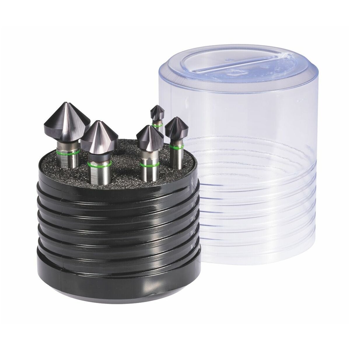 HOLEX Pro Steel konisk försänkarsats 3 spännytor nr 150184 i rund låda 90° TiAlN