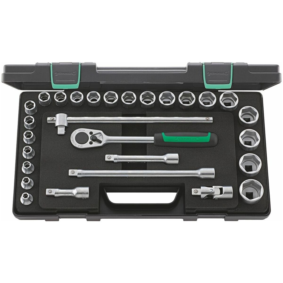 Hylsnyckelsortiment 1/2 tum fyrkant 28 delar 6