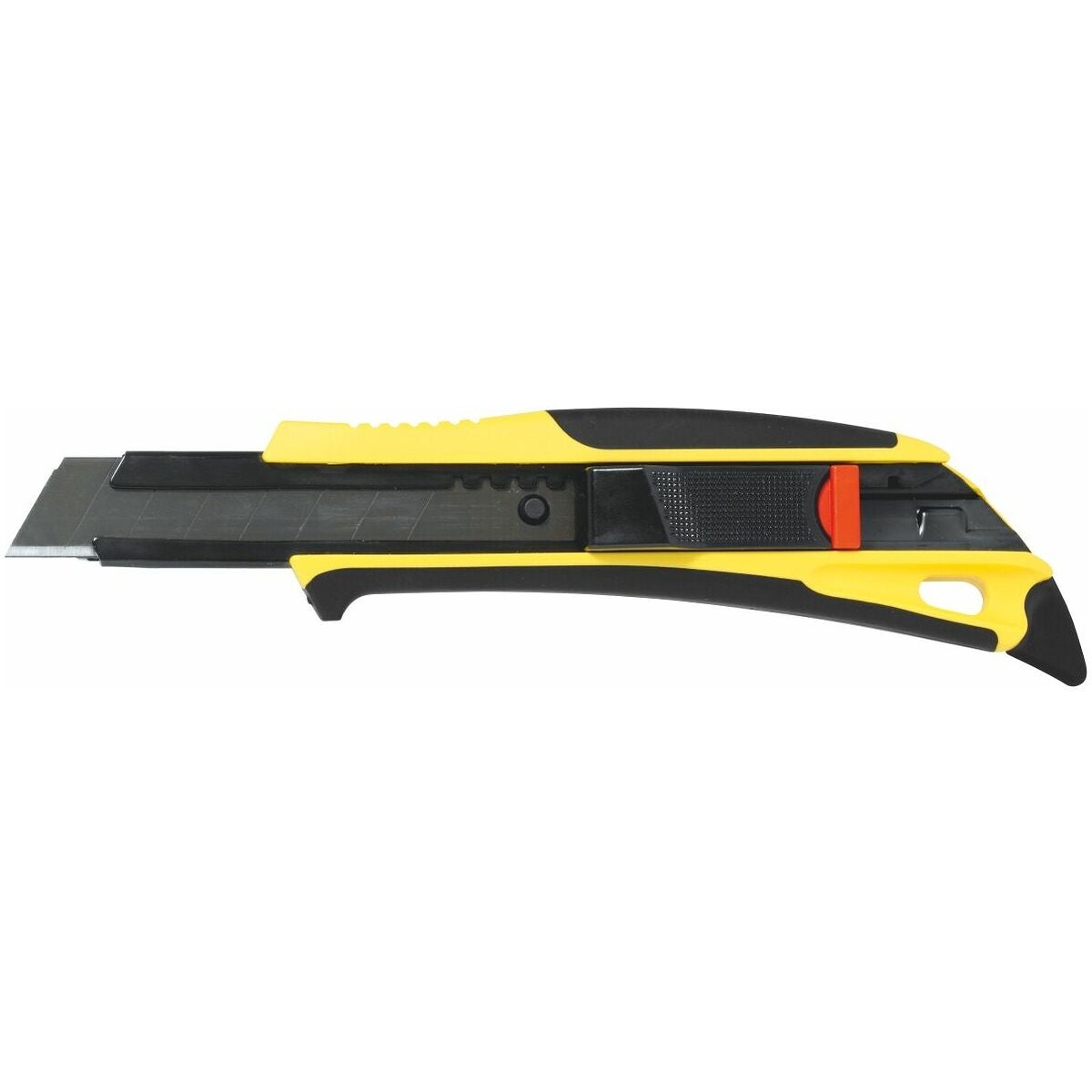 Säkerhets-kutterkniv QuickBack™ med 2K-grepp och arbetsspets, med 1 brytblad Razar Black