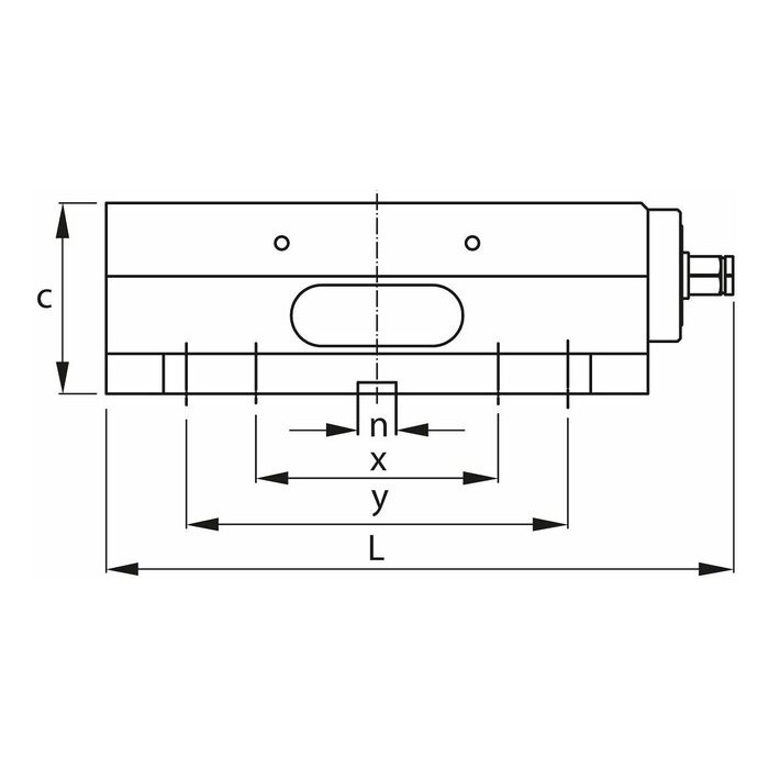 NC-maskinskruvstycke Centro Gripp 125