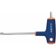 Sexkantskruvdragare, med T-handtag och sfäriskt huvud