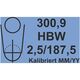 Hårdhetsjämförelseplatta HBW 2,5 / 187,5 150