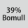 Tygsammansättning: 39% bomull