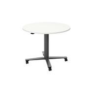 Runt sammanträdesbord, höjdjusterbart