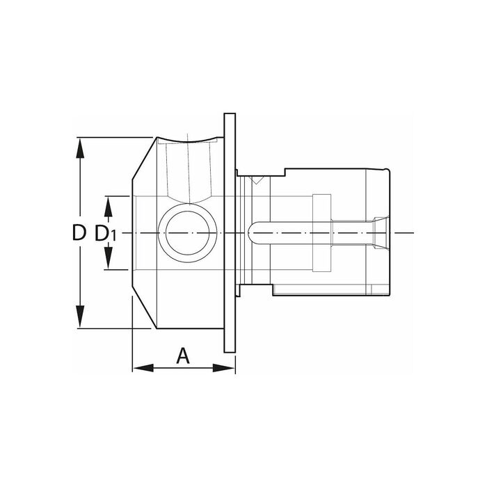 Vändskärsborrhållare VARIA 10 mm