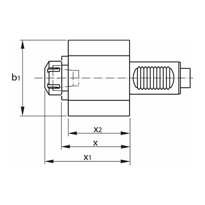 Drivet verktyg axiellt 30-ER25-IM