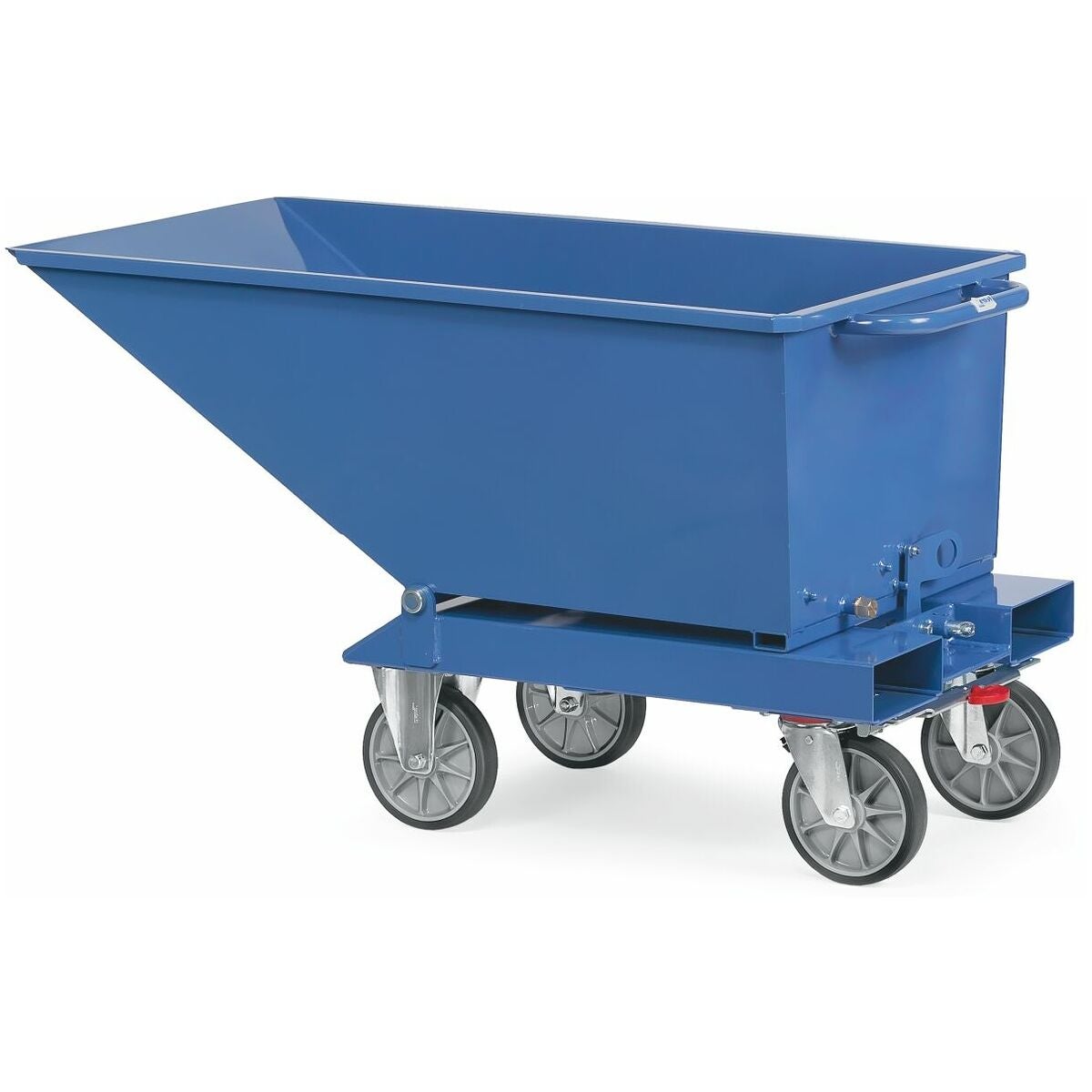 Tipptråg RAL 5007 med avtappningskran 250 l