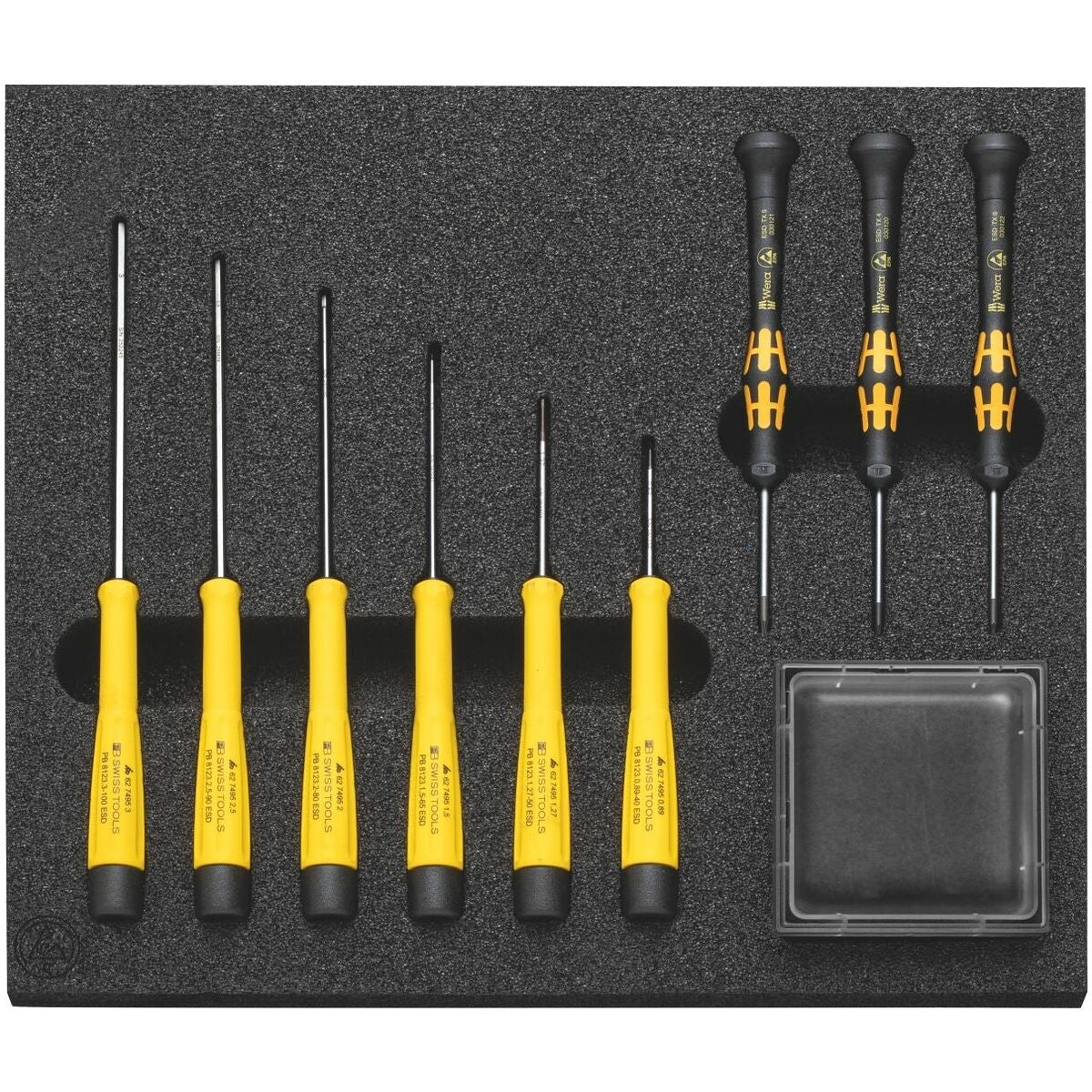 ESD-skruvdragarsortiment för Torx® och sexkant 10